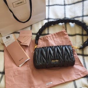 Miu Miu matelassé shoulder bag